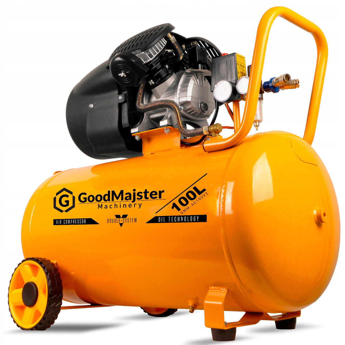 OIL COMPRESSOR 100L TWO-PISTON AIR COMPRESSOR V-SYSTEM+ SEPARATOR Manufacturer code GMM-AC100V2