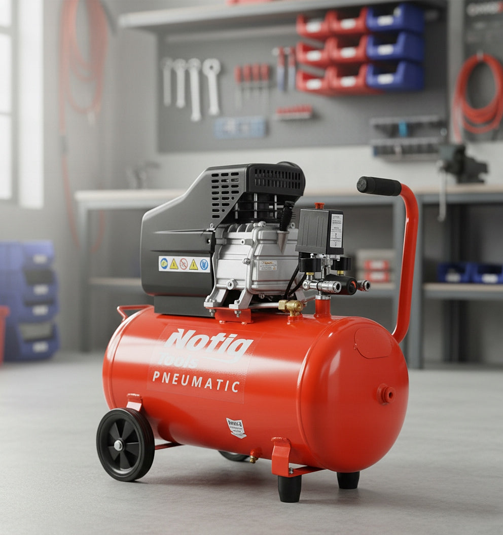 OIL COMPRESSOR PISTON AIR COMPRESSOR 50L 2KM 250L/MIN 8BAR 1 PISTON Manufacturer code N3421