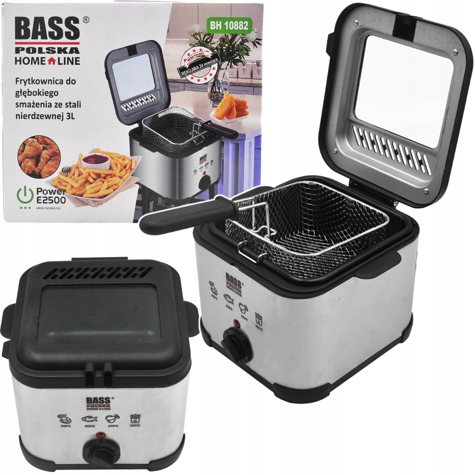 OIL FRYER TRADITIONAL LARGE FRYING FRYER 3L