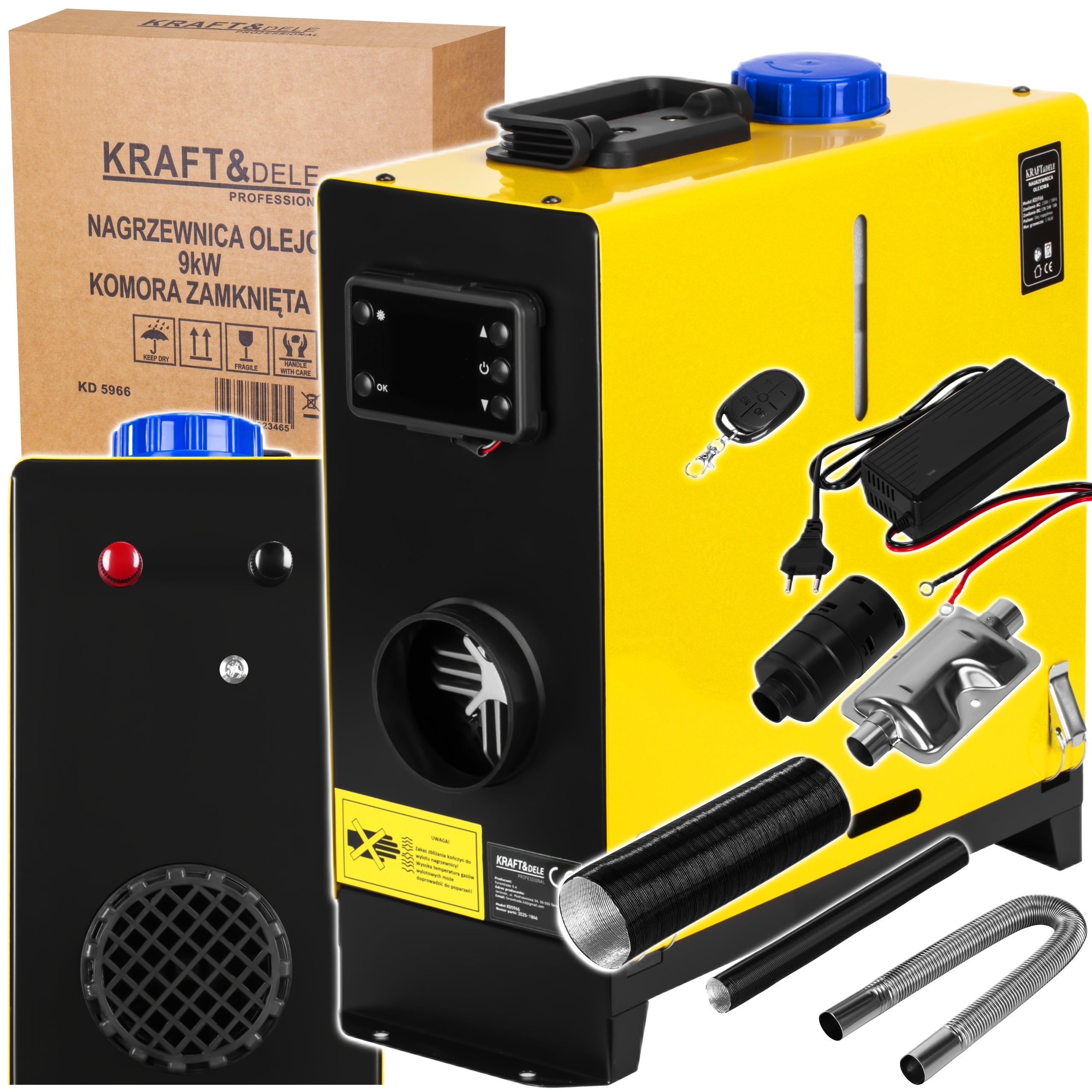 OIL HEATER 9kW WEBASTO LCD PARKING KRAFTDELE KD5966