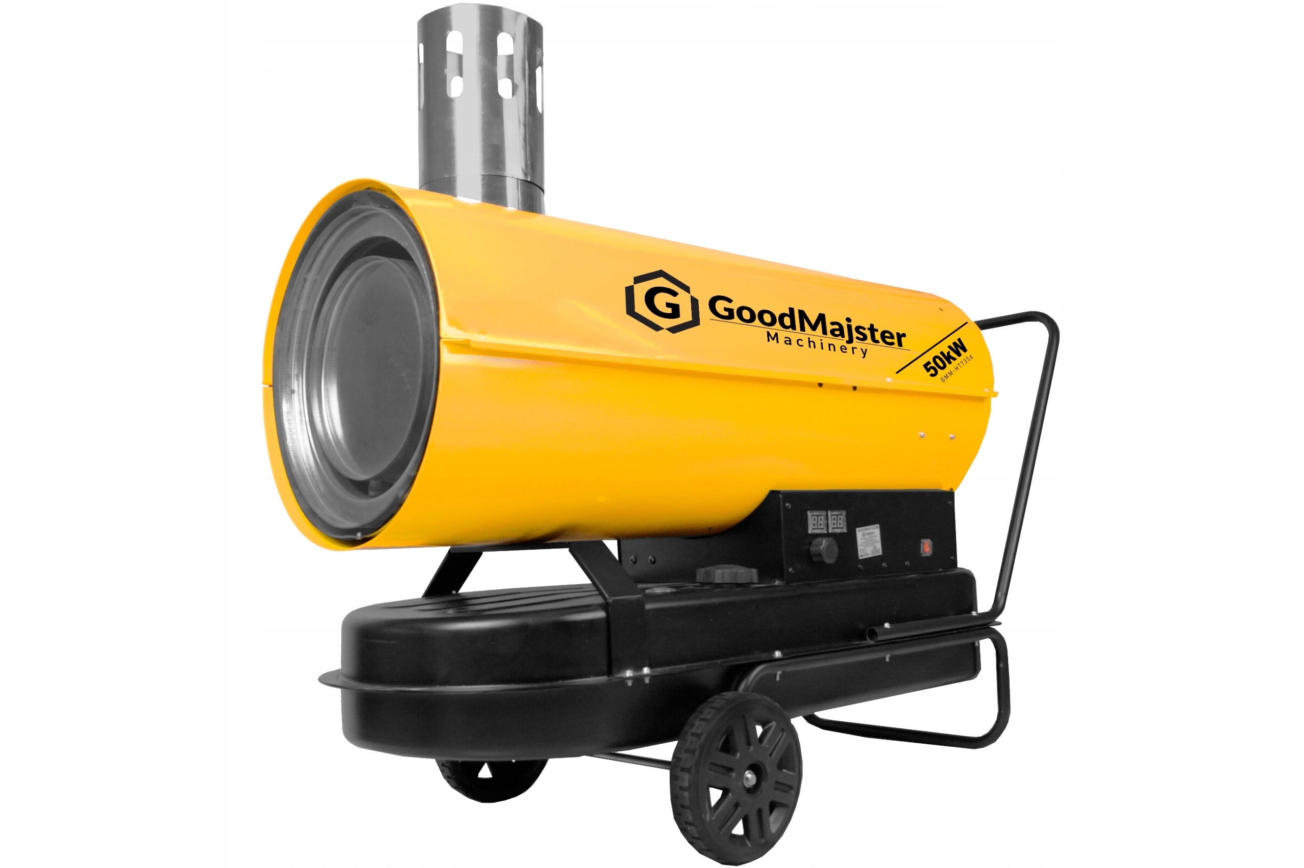 OIL HEATER WITH CHIMNEY unscented COMBUSTION THERMOSTAT LCD 50kW Brand GoodMajster