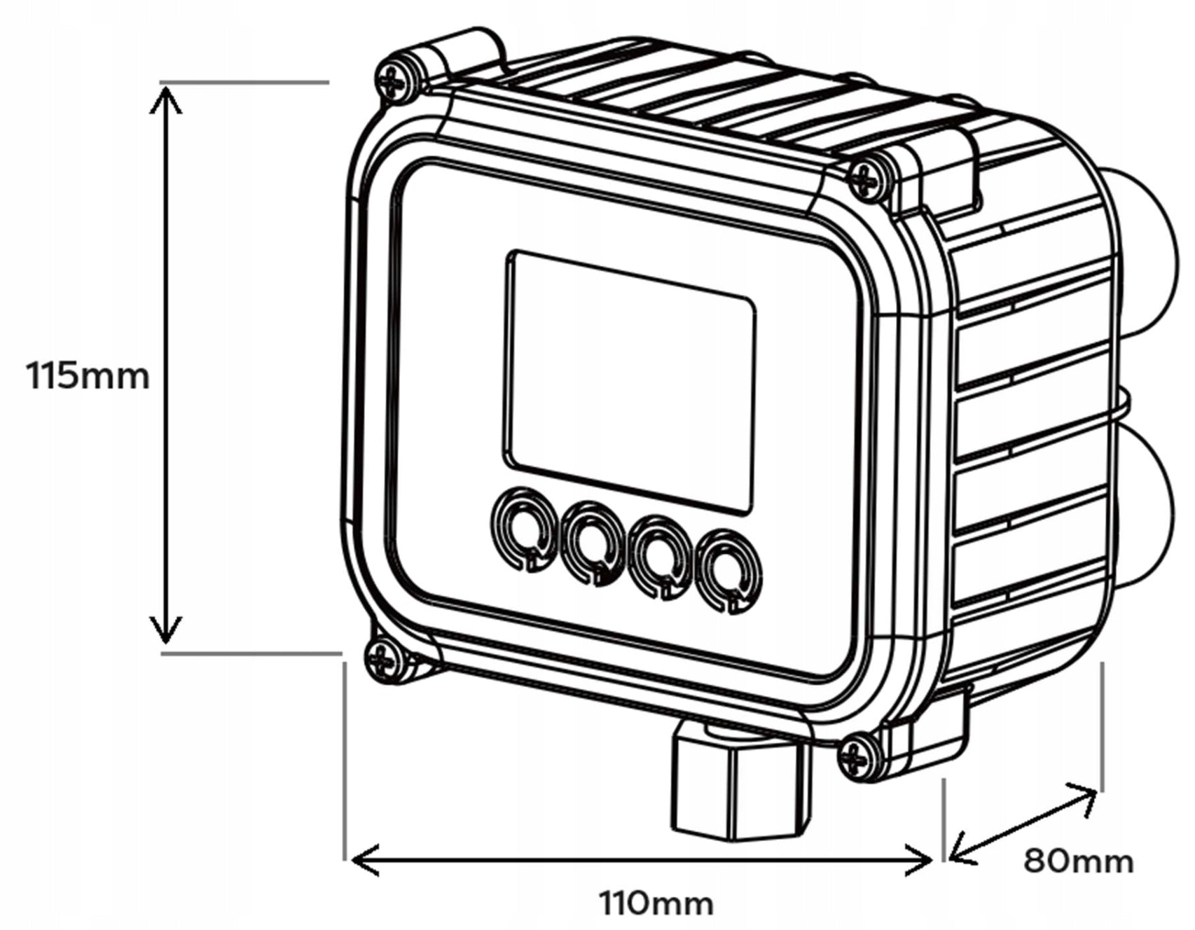 OMNIGENA ELECTRONIC PRESSURE SWITCH PUMP EVO PRESS 160l/min 1/4" Manufacturer code EVO-PRESS