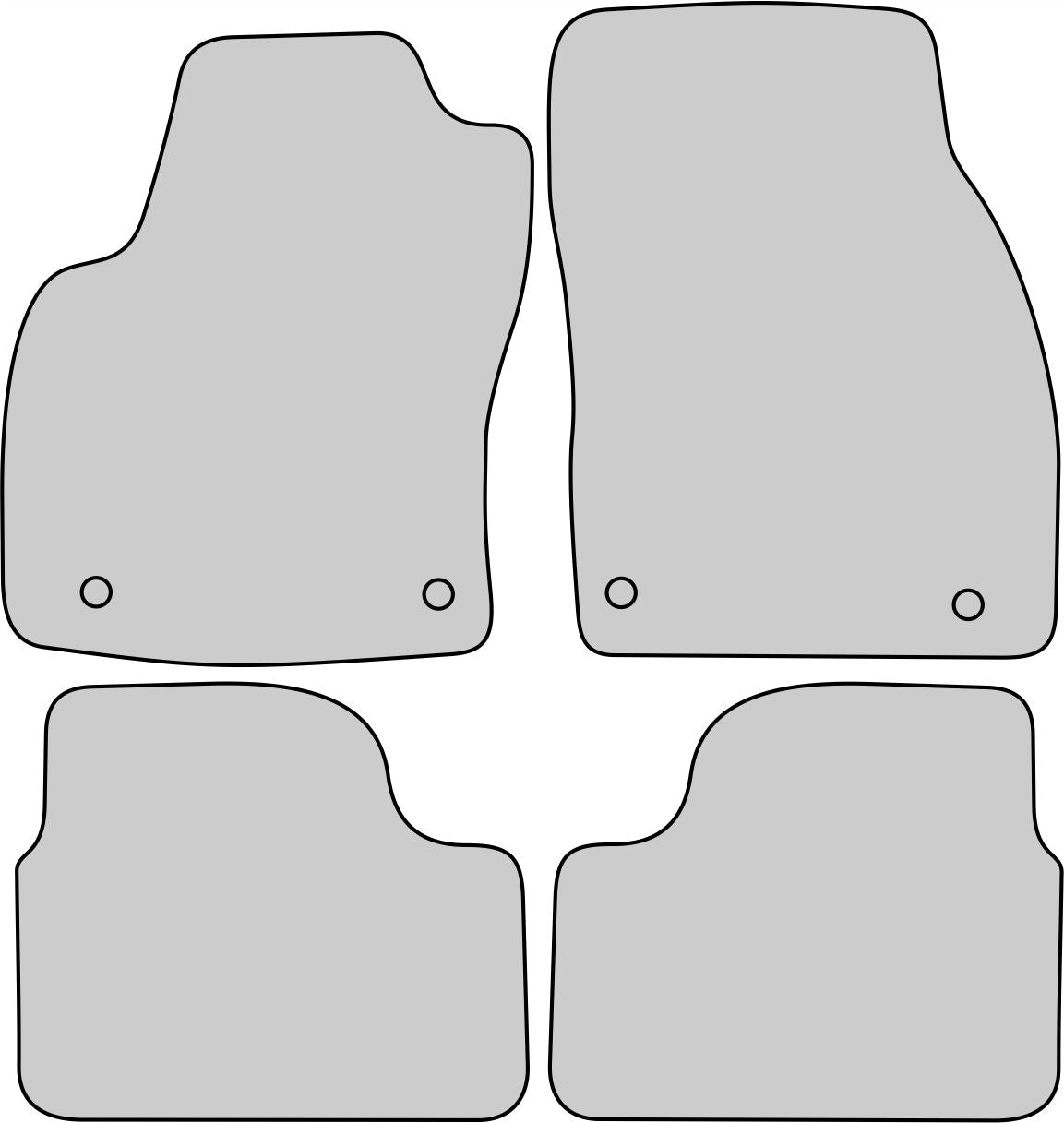 OPEL ASTRA H , 3 , 2004-2014 RUBBERIZED RUGS EAN (GTIN) 5906090330568