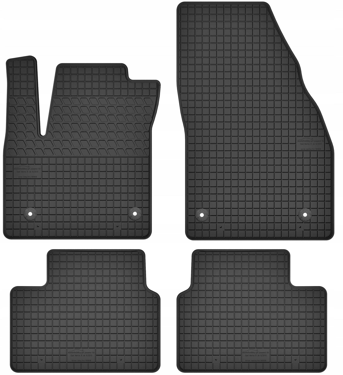 OPEL MERIVA B II 2010-2017 Rubber Rugs