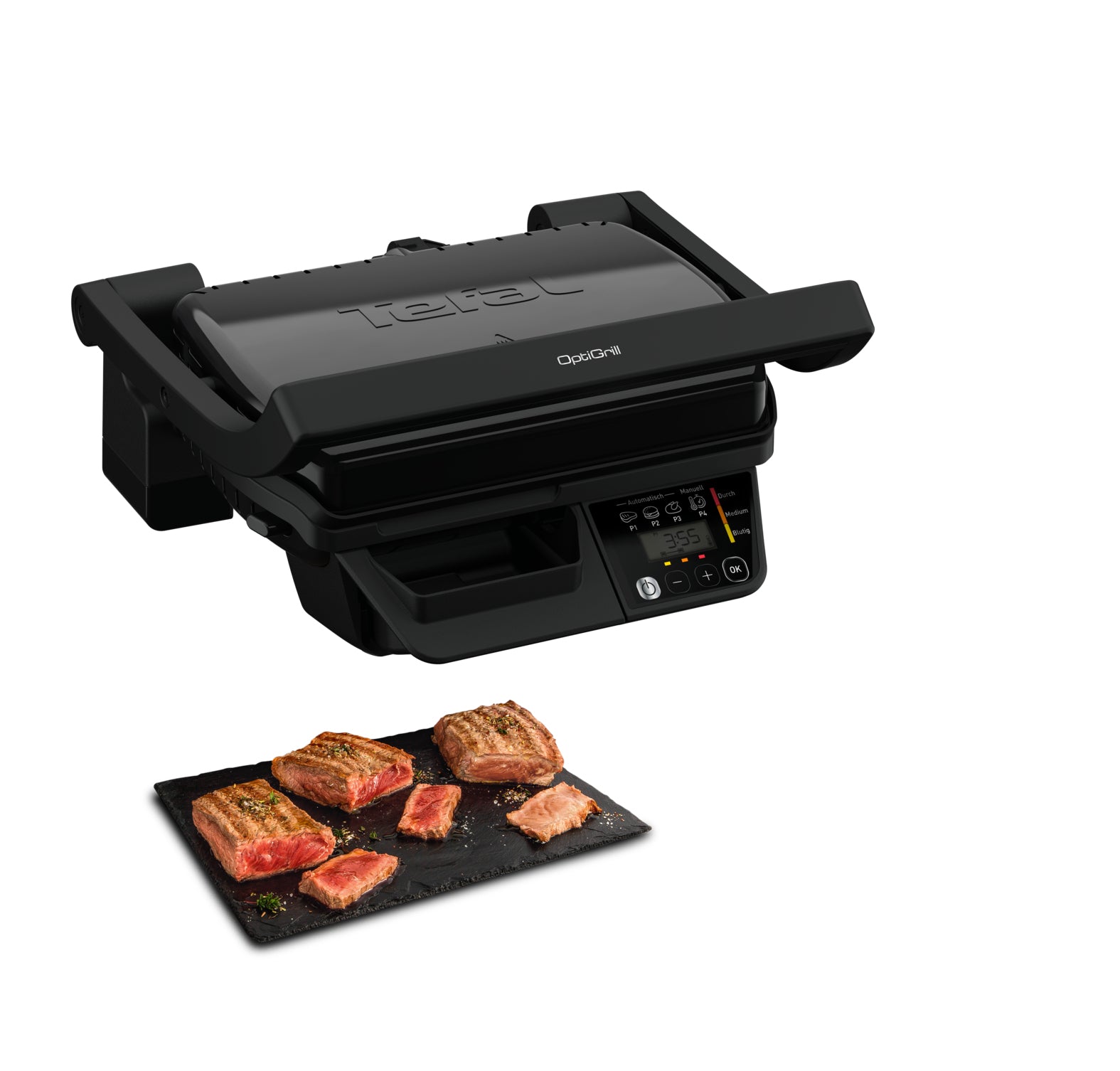 OPTIGRILL TEFAL GRILL CONTACT ELECTRIC PANINI BLACK 2000 W Dominant color black