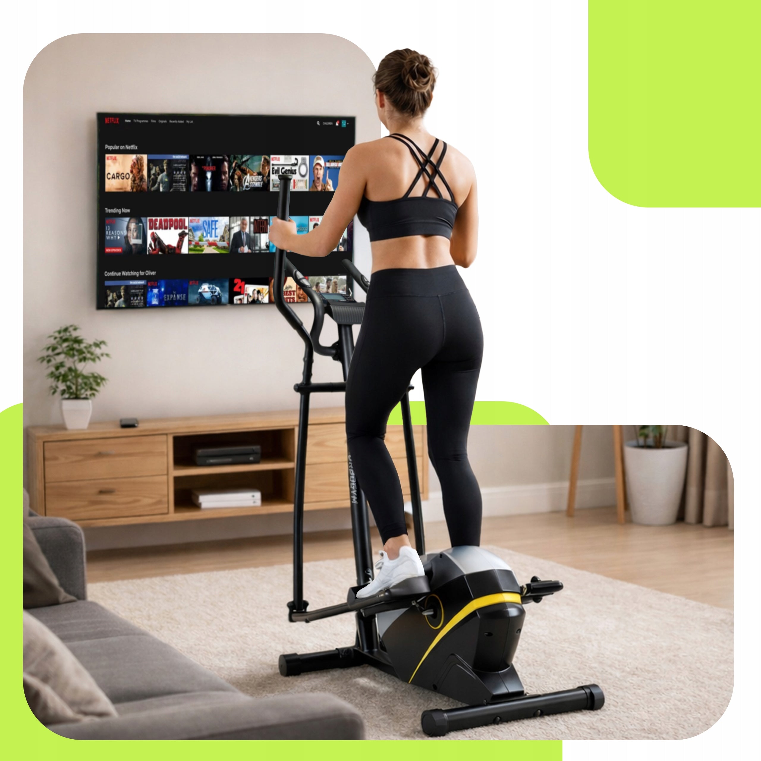 ORBI-TREK TRAINER Magnetic Home Training Bike Urbogym FLOW YELLOW Manufacturer code Orbitrek treningowy