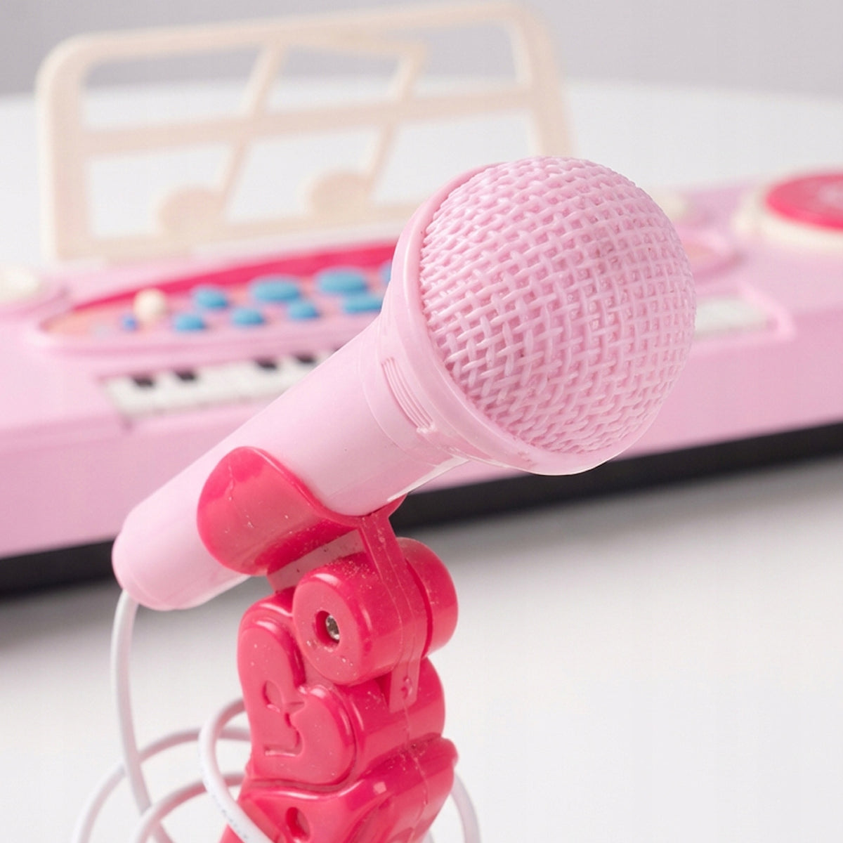 ORGAN ELECTRONIC KEYBOARD 31 KEYS PIANO MICROPHONE PINK USB MP3 Brand MalPlay