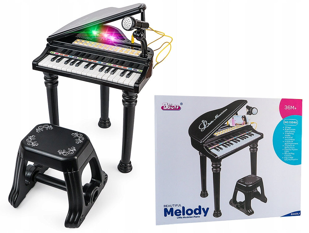 ORGAN FOR CHILDREN KEYBOARD MP3 PIANO + MICROPHONE STOOL LEARNING GAME SET Manufacturer code 1504A