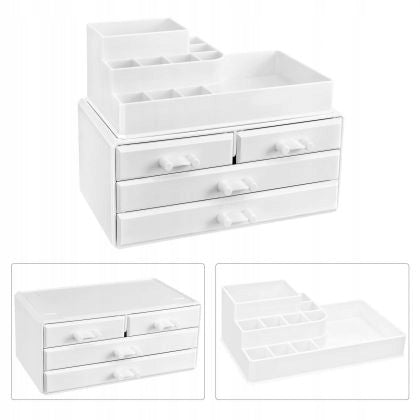 ORGANIZER FOR MAKEUP COSMETICS WHITE CASKET Manufacturer code JKA001WT