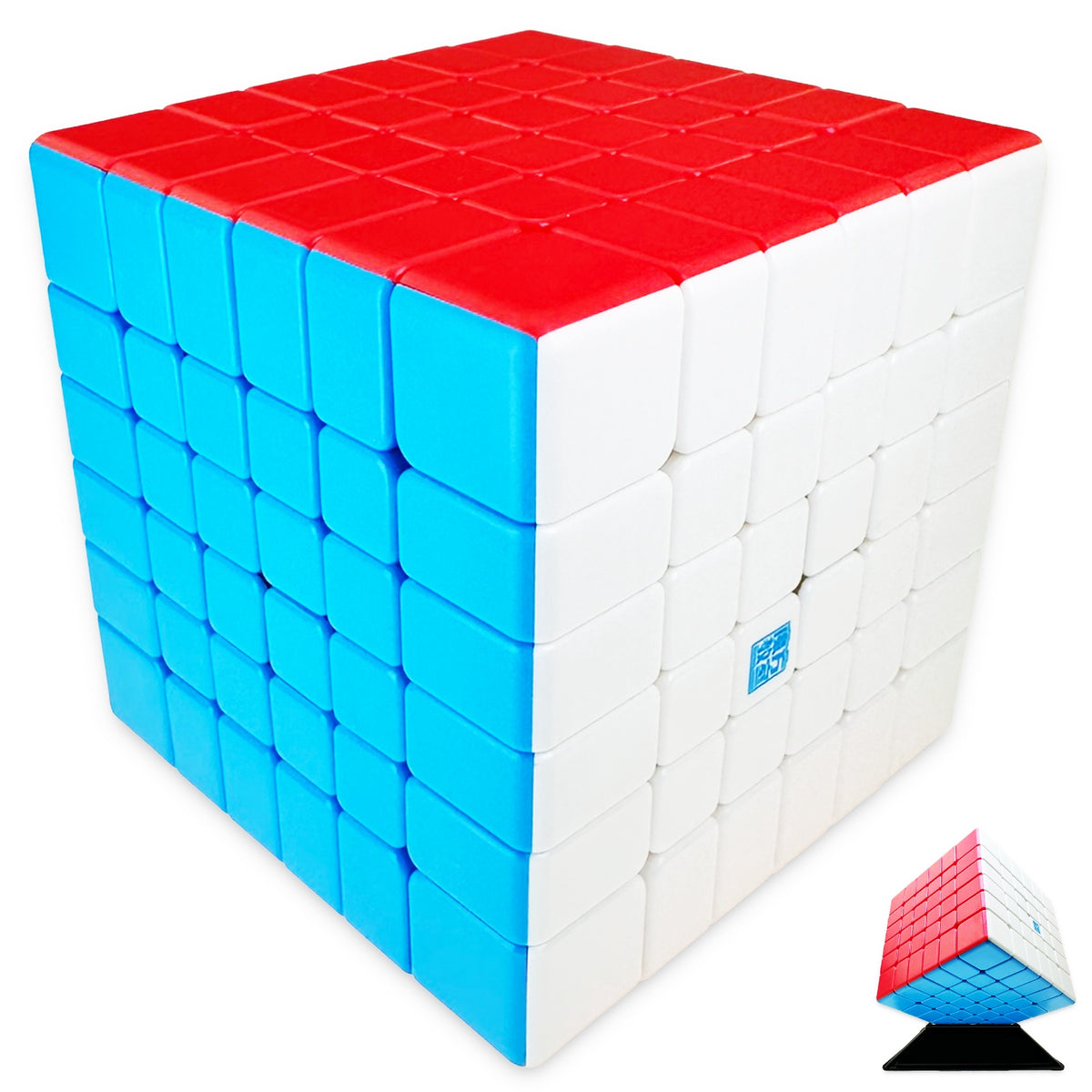 ORIGINAL 6x6 ADJUSTABLE FAST LOGIC CUBE 6x6x6 + STAND