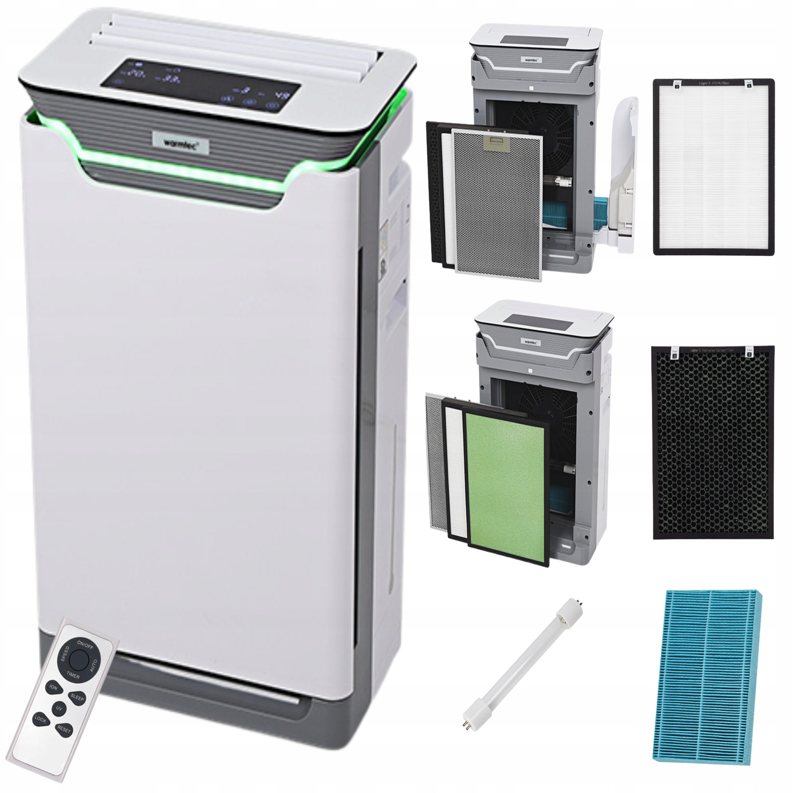ORIGINAL Air Purifier Warmtec AP350 FILTERS INCLUDED WiFi HEPA