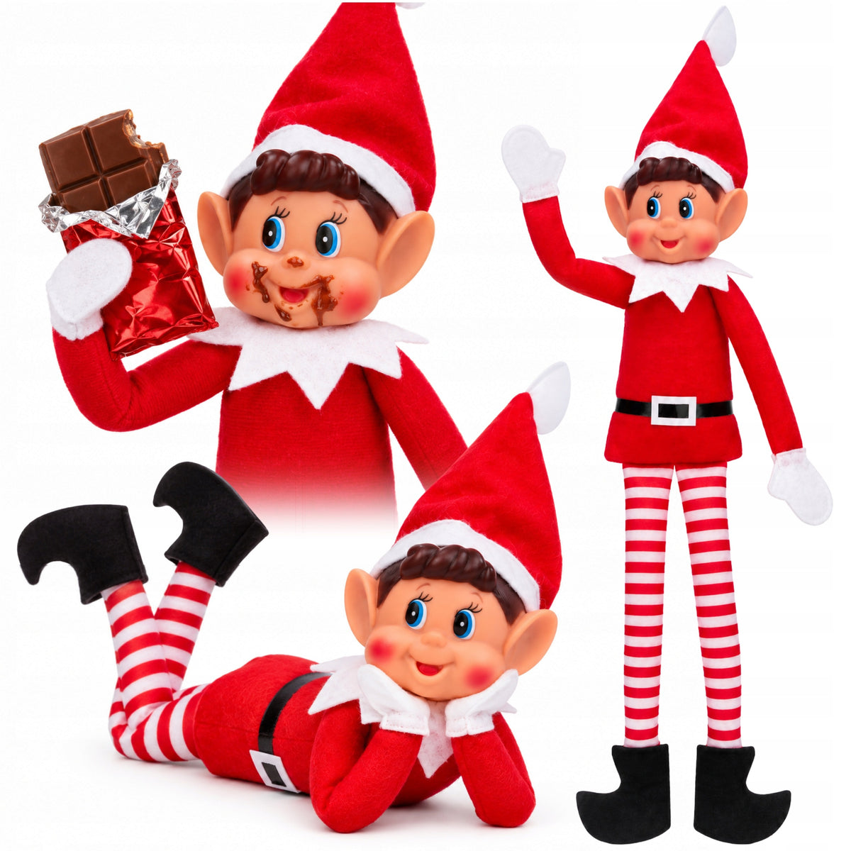 ORIGINAL ELF MISCHIEVOUS ELVES BEHAVIN BADLY MISCHIEVOUS LEPRECHAUN BOY 40CM