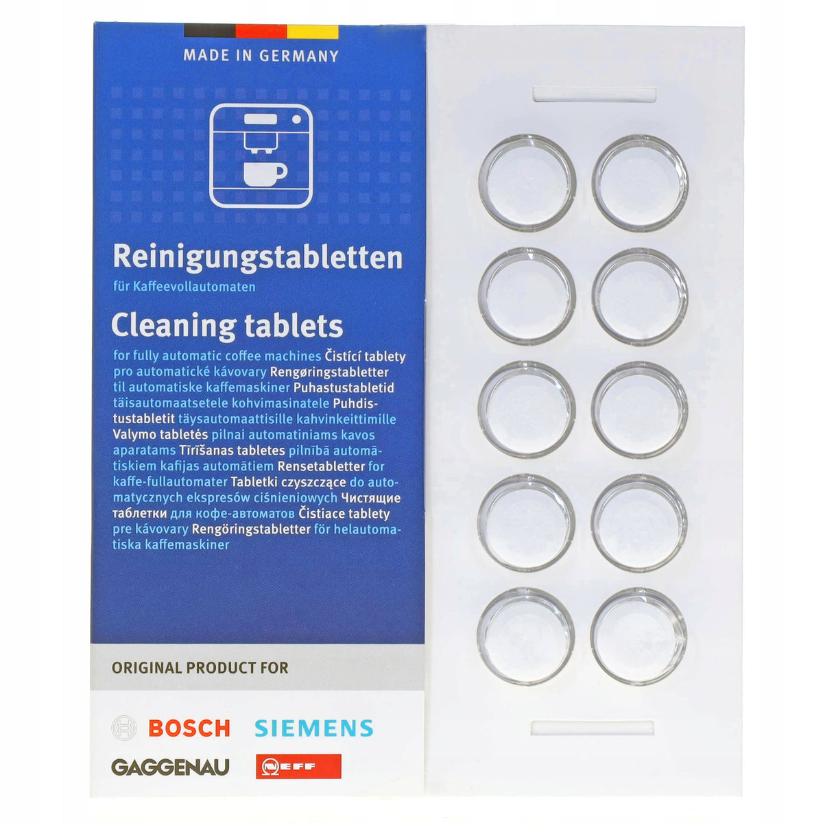 ORIGINAL SIEMENS coffee machine cleaning TABLETS