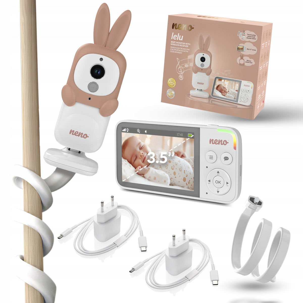 ORIGINAL baby monitor NENO LELU live camera NIGHT MODE + ZOOM