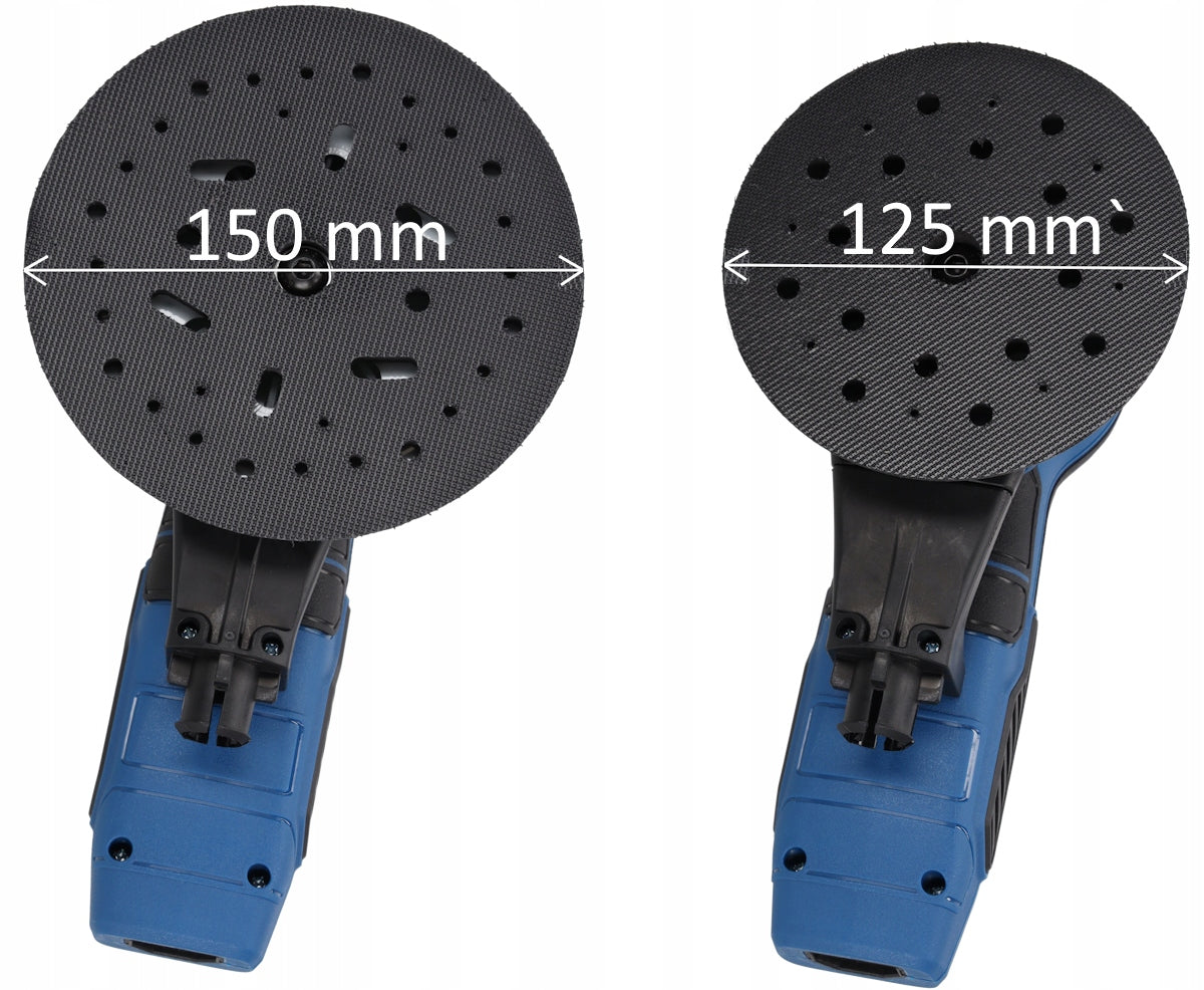 OSCILLATING ECCENTRIC GRINDER 2 pads 150mm 125mm Adjustable 350W DEDRA Kind eccentric sander