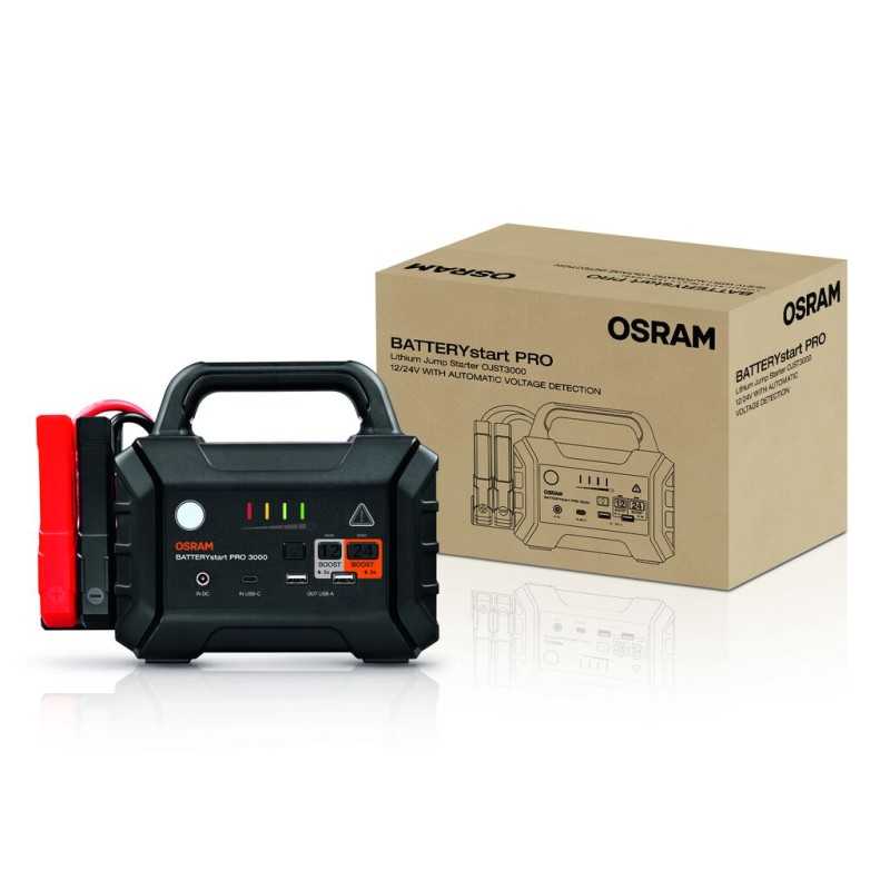 OSRAM Starting device PRO 3000 OJST3000 12V 6000mAh Powerbank USB Manufacturer code OJST3000