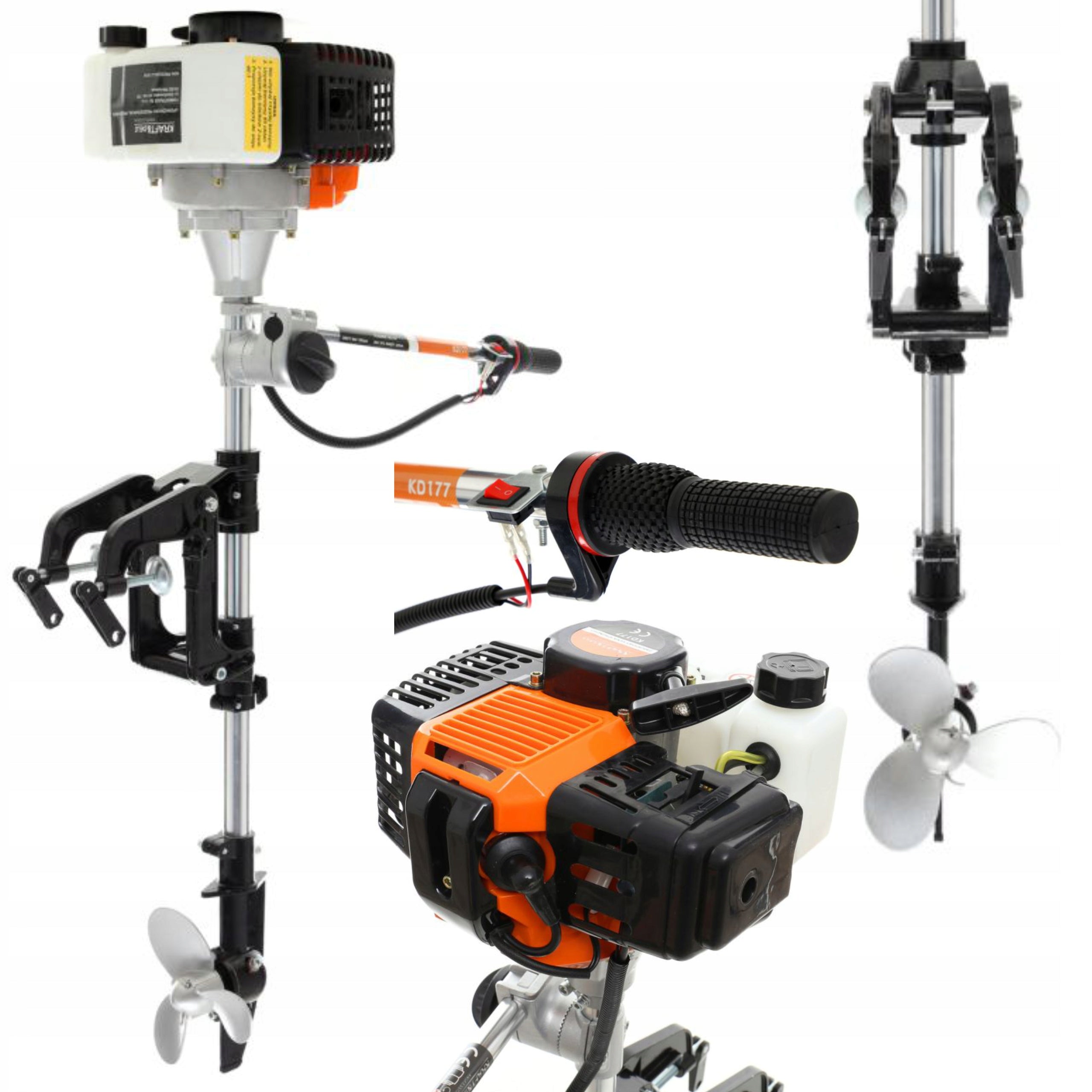 OUTBOARD COMBUSTION ENGINE FOR BOAT PONTOON 2-STROKE 5.8KM KRAFT