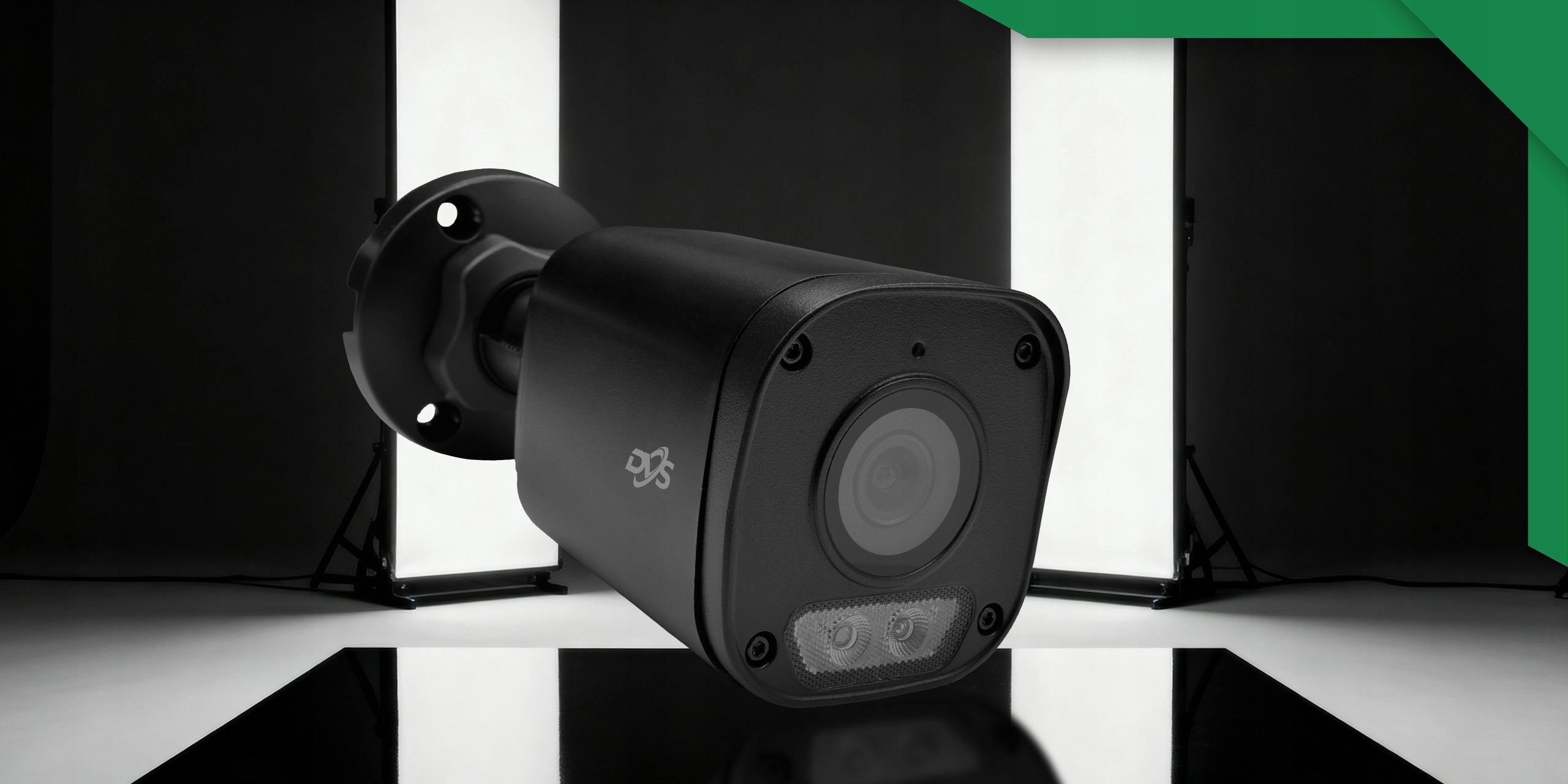 OUTDOOR BLACK CAMERA FOR HOME SURVEILLANCE 8MPX 4K IP POE TUBE BLACK DVS Packaging status original