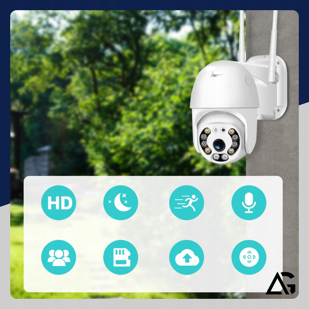 OUTDOOR CAMERA WIFI IP ROTATING FULL HD 3MP SMART 1080p ZOOM 4x DETECTION Packaging status original