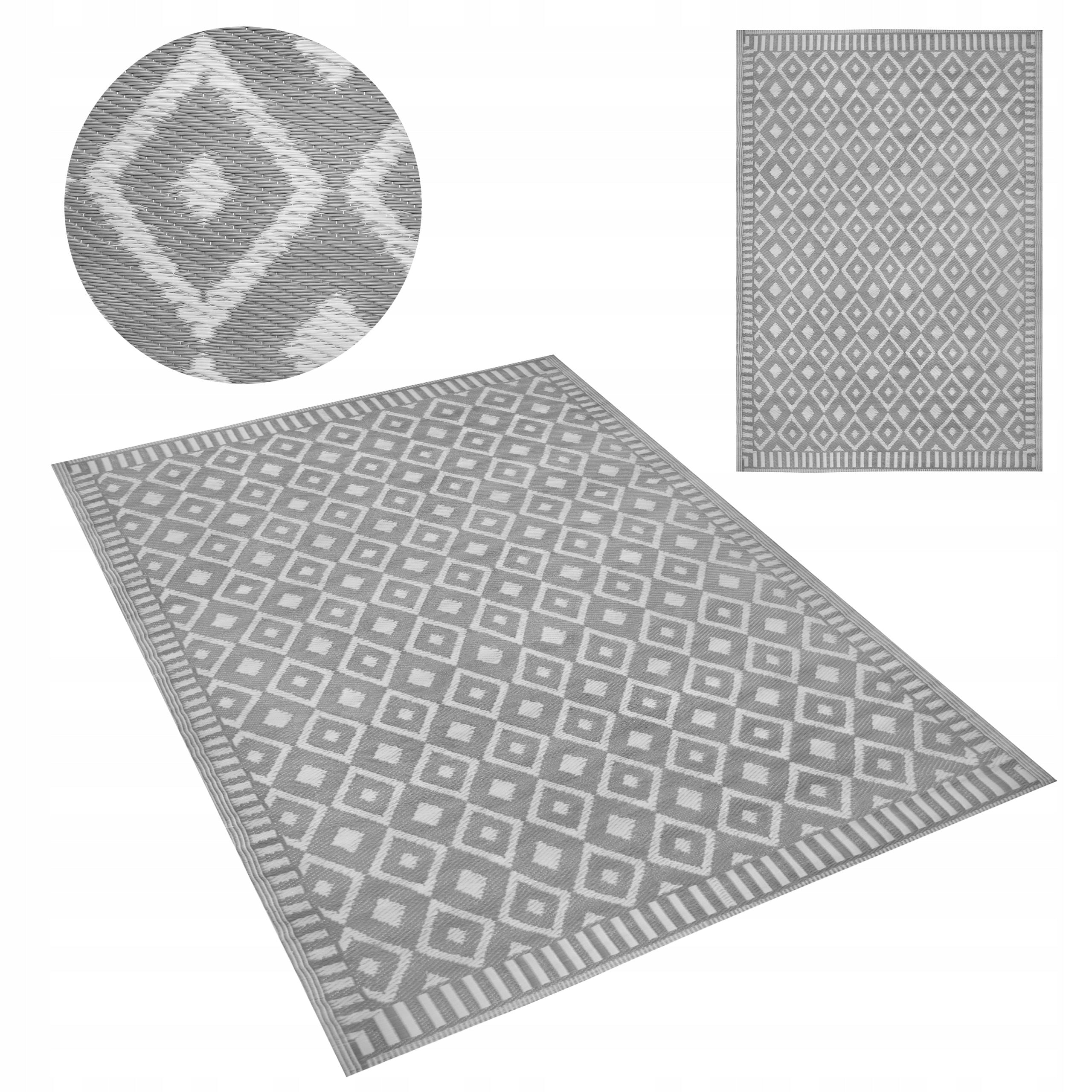 OUTDOOR CARPET 160x230 cm WATERPROOF TERRACE MAT FOR TERRACE BALCONY GARDEN