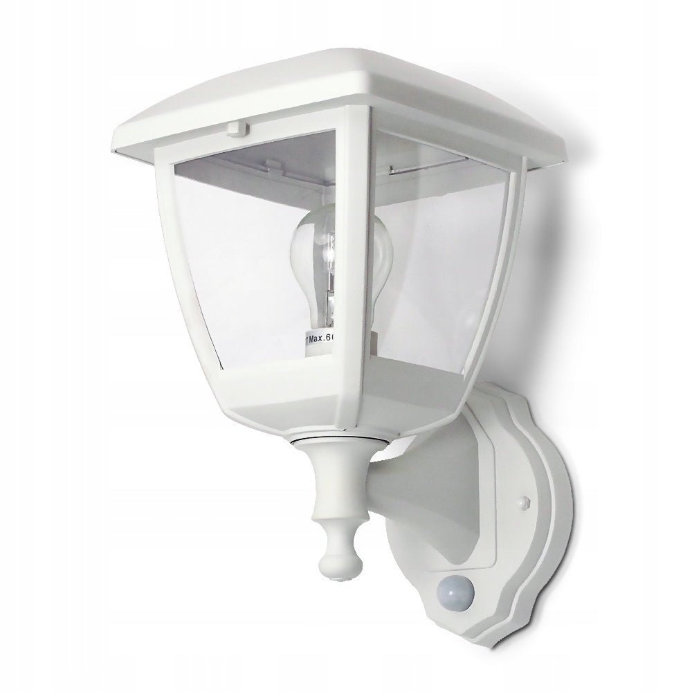 OUTDOOR GARDEN LAMP WITH MOTION SENSOR FOR LED E27 WHITE IP44 Batteries included no