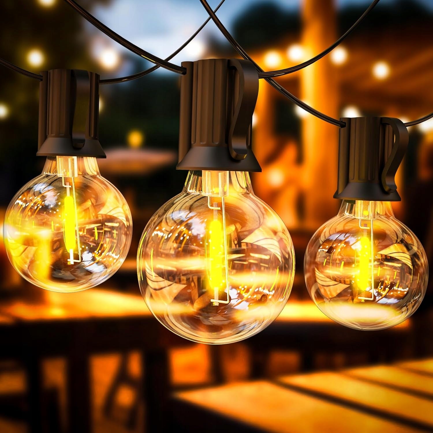 OUTDOOR GARDEN LIGHT GARLAND 30M BULBS 50 LED GARDEN LIGHTS Packaging status original