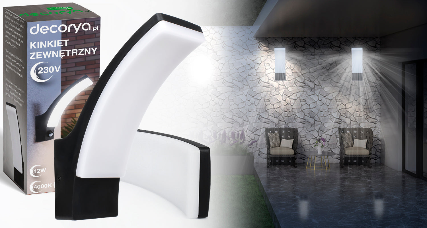 OUTDOOR GARDEN WALL LAMP LED FACADE WALL LAMP WATERPROOF IP65 Packaging status original