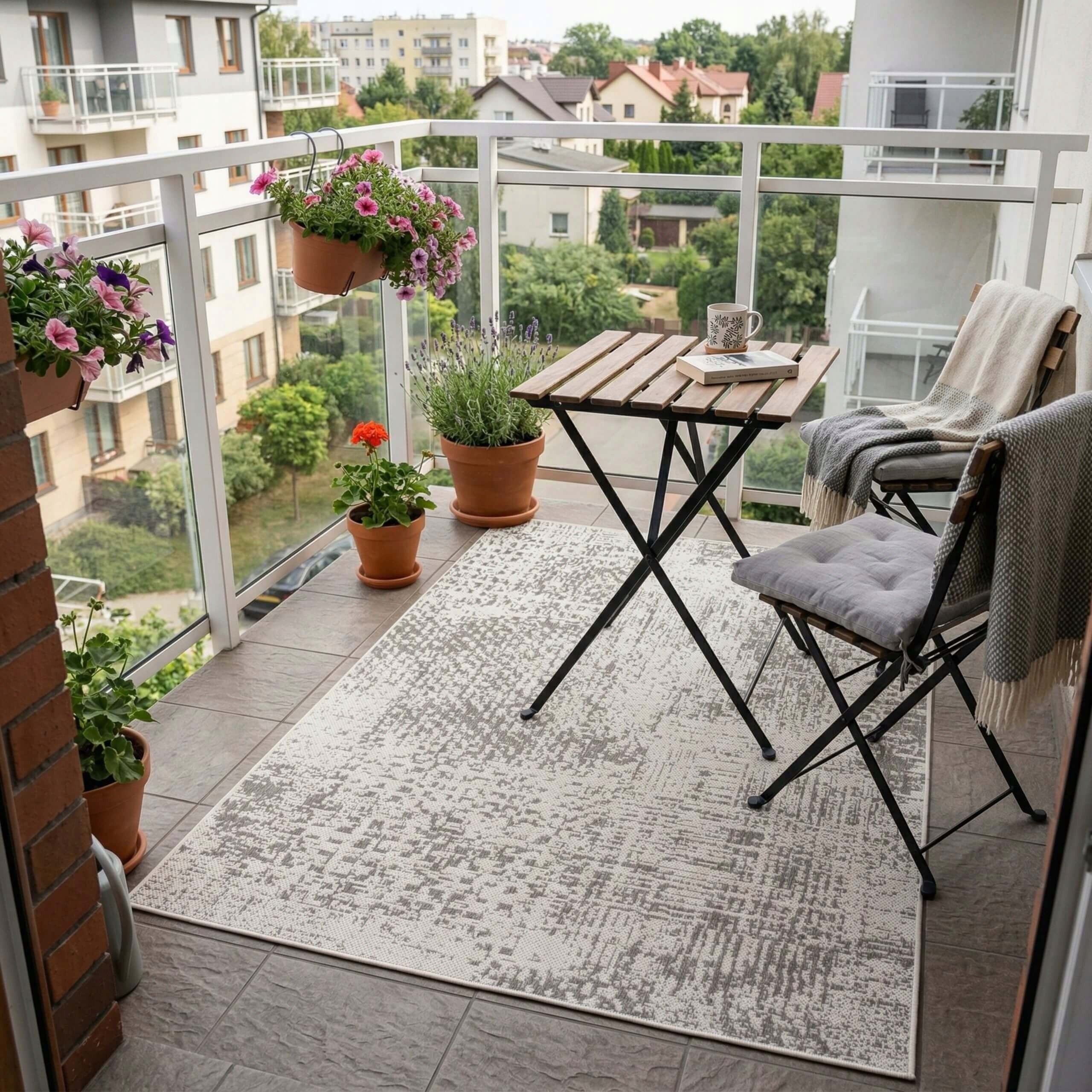 OUTDOOR PATIO RUG 100X150 WATERPROOF GARDEN FOR TERRACE BALCONY MAT Manufacturer code DYWANY ZEWNĘTRZNE DO KUCHNI SZNURKOWY BEŻOWY