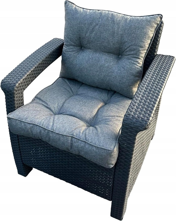 OUTDOOR SEATING FURNITURE CUSHIONS SET OF 2 50X50