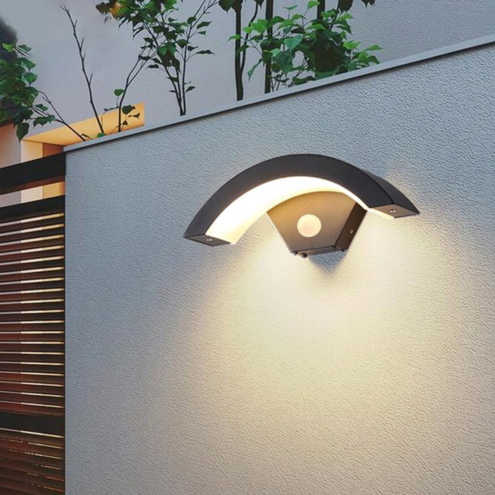 OUTDOOR WALL LAMP LED GARDEN LAMP 18W WALL FACADE MOTION SENSOR Thread type E27
