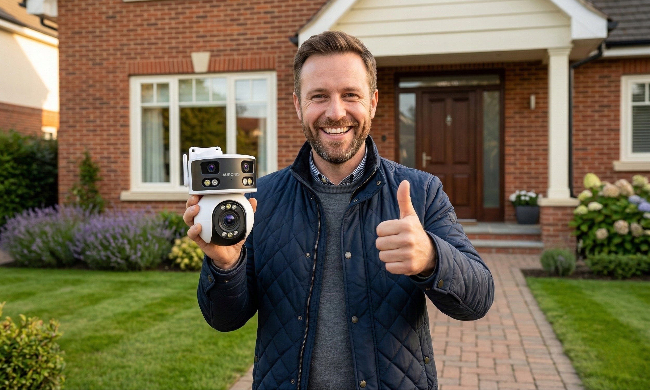 OUTDOOR WIFI CAMERA 180° PANORAMA ROTATING TRIPLE 3 LENSES ALARM Manufacturer code KAMERA WIFI WEWNĘTRZNA DETEKCJA 4MP + 2x 2MP