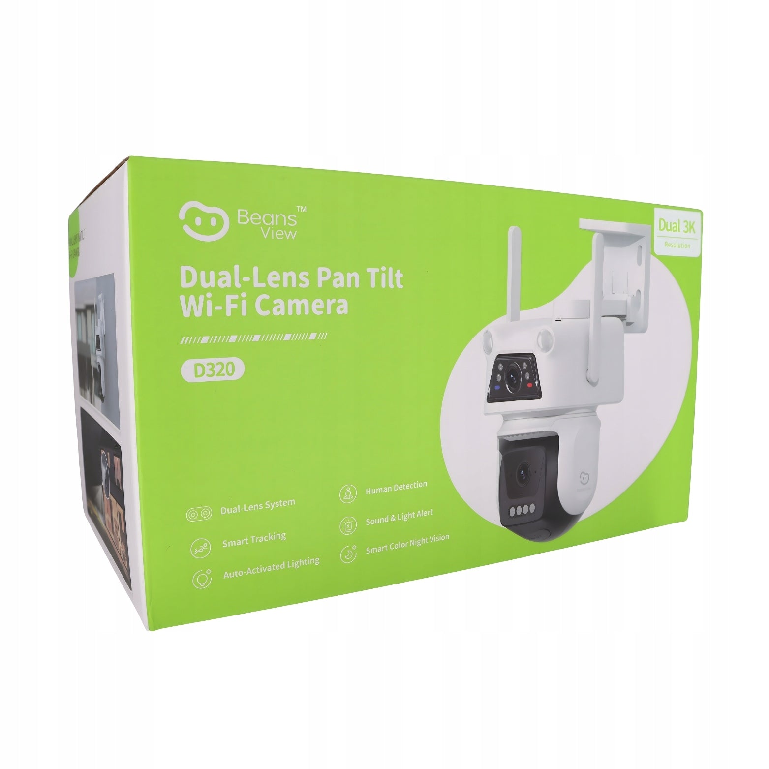 OUTDOOR WIFI CAMERA ROTATING 10 Mpx DUAL 2X 5Mpx BEANSVIEW PTZ EZVIZ Product weight with unit packaging 0.65 kg