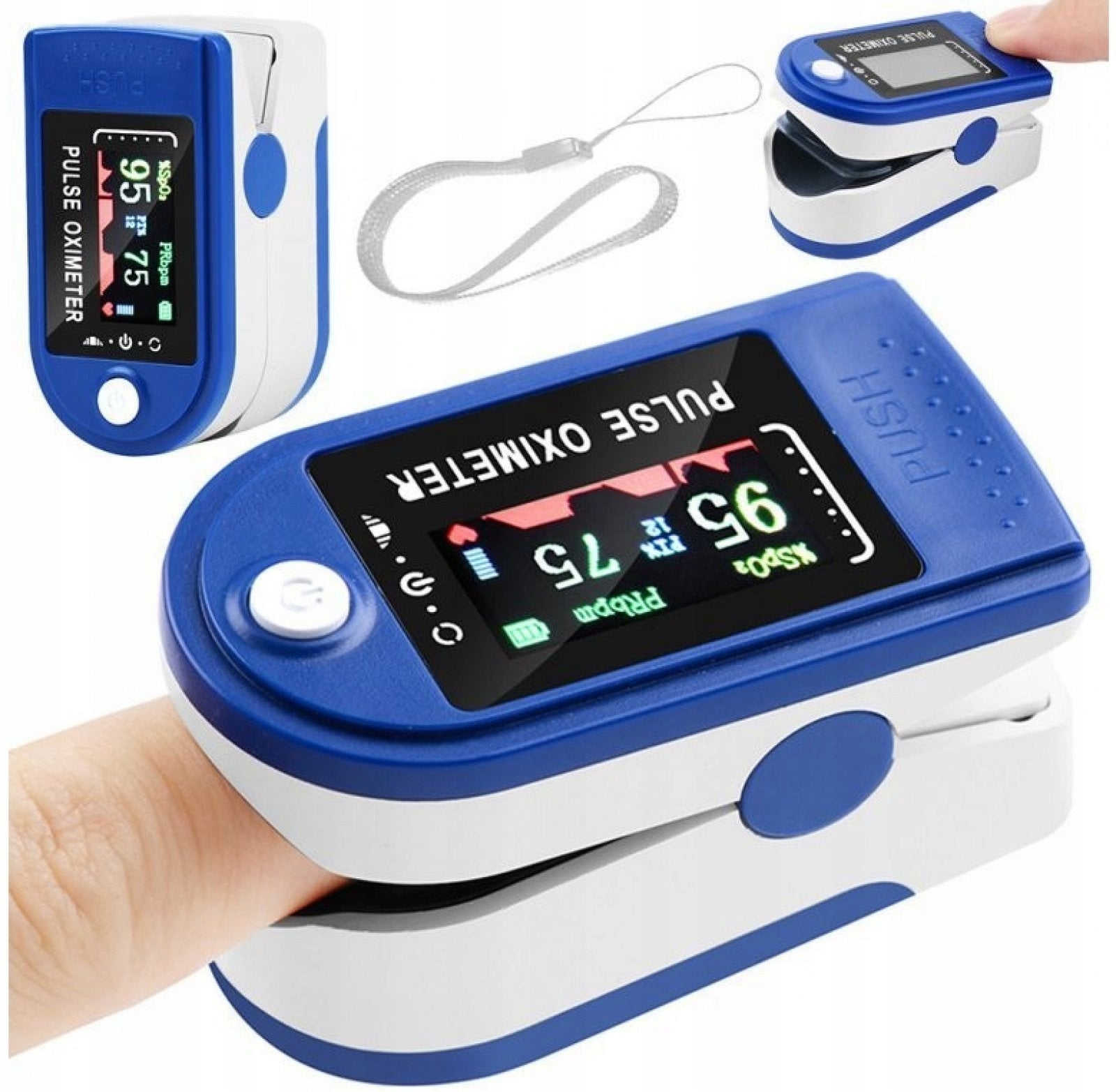 OXYMETER HEART RATE MONITOR MEDICAL BLUE PULSE OXIMETER Medical device no