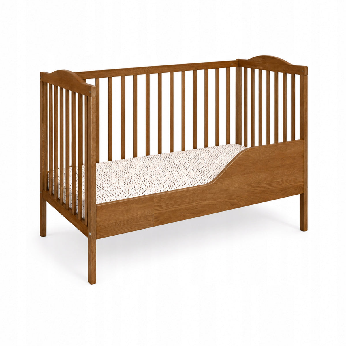 Oak Baby Crib with Pull-out Rungs + Sofa 120x60 cm Nubi Packaging status original