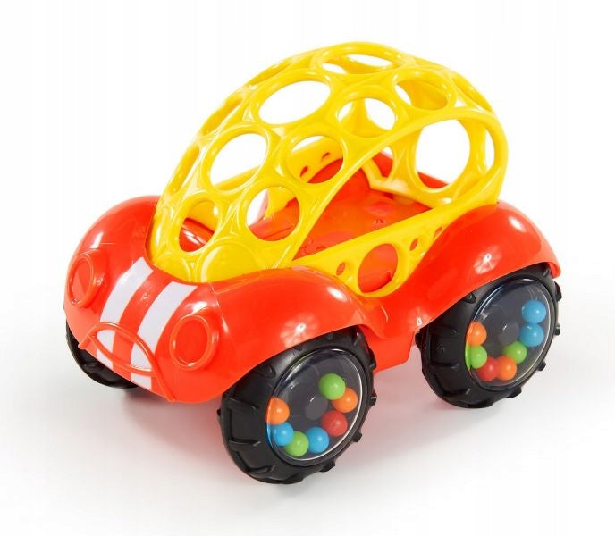 Oball rattle vehicle racing car red