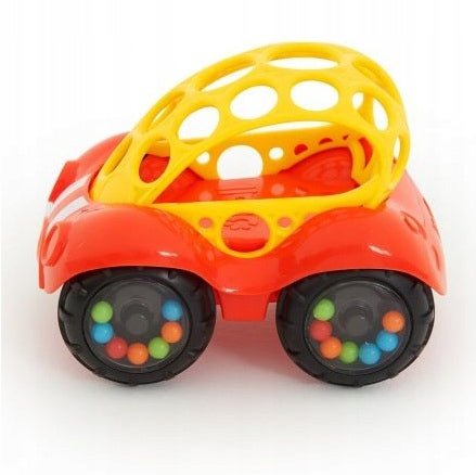 Oball toy car with rattle, red-yellow 3M+ Packaging status original