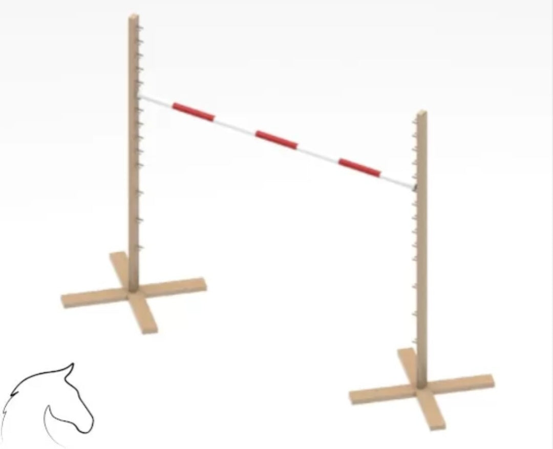 Obstacle Hobby Horse 140cm with crossbar 120cm Birthday Gift Brand no brand
