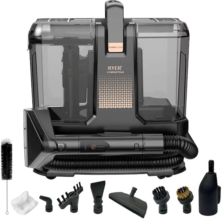 Odkurzacz Piorący RYER HybridSteam 16000Pa 1800W Para Ekstrakcja Woda Sofy