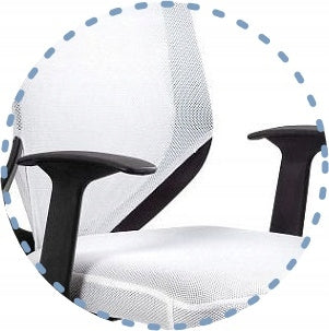 Office Chair MOBI SKID Conference Mesh White Stable On Skids 130k Manufacturer code W-953-0