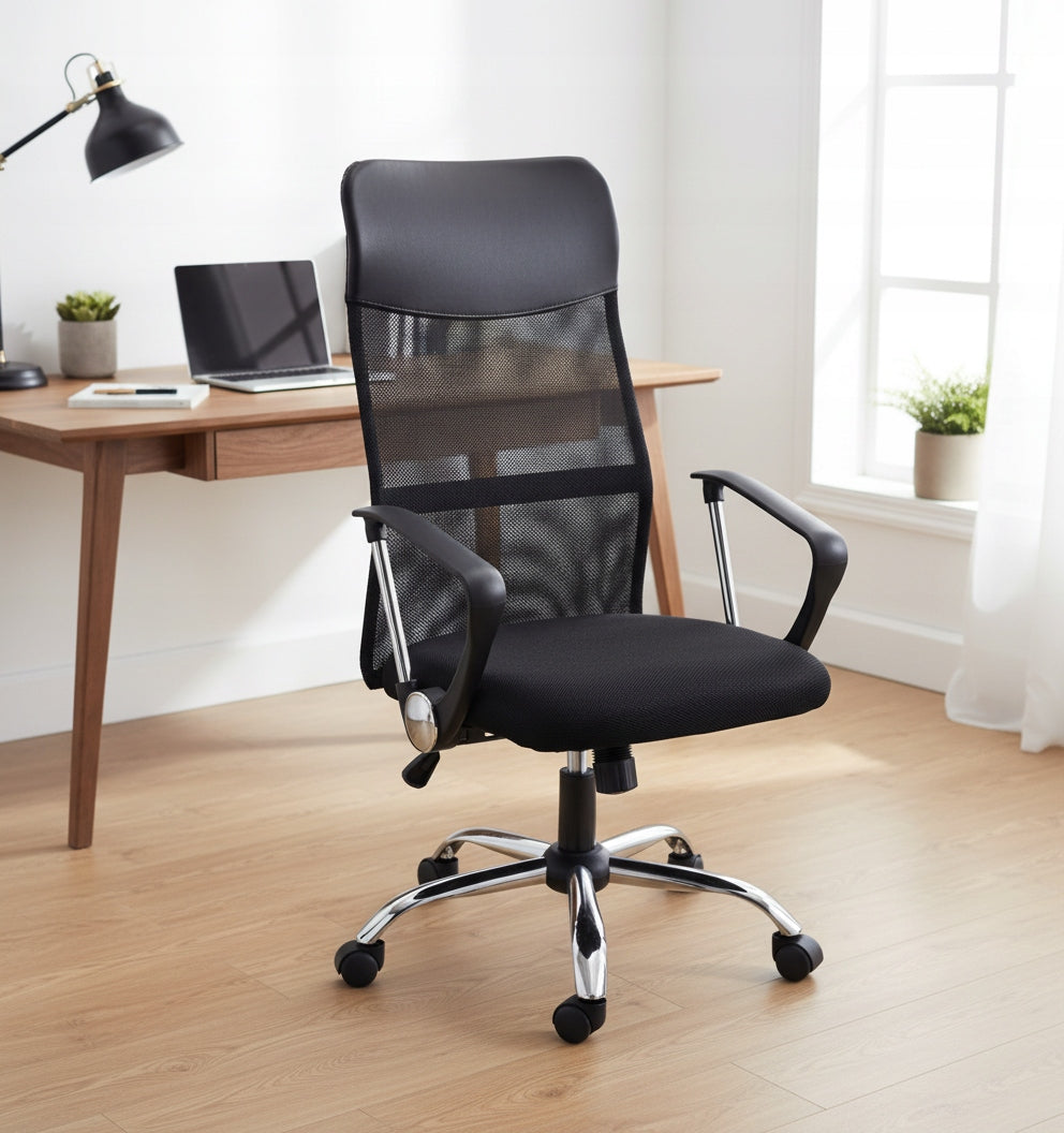 Office Chair Swivel Chair Ergonomic Adjustable Black Mesh Medical device no