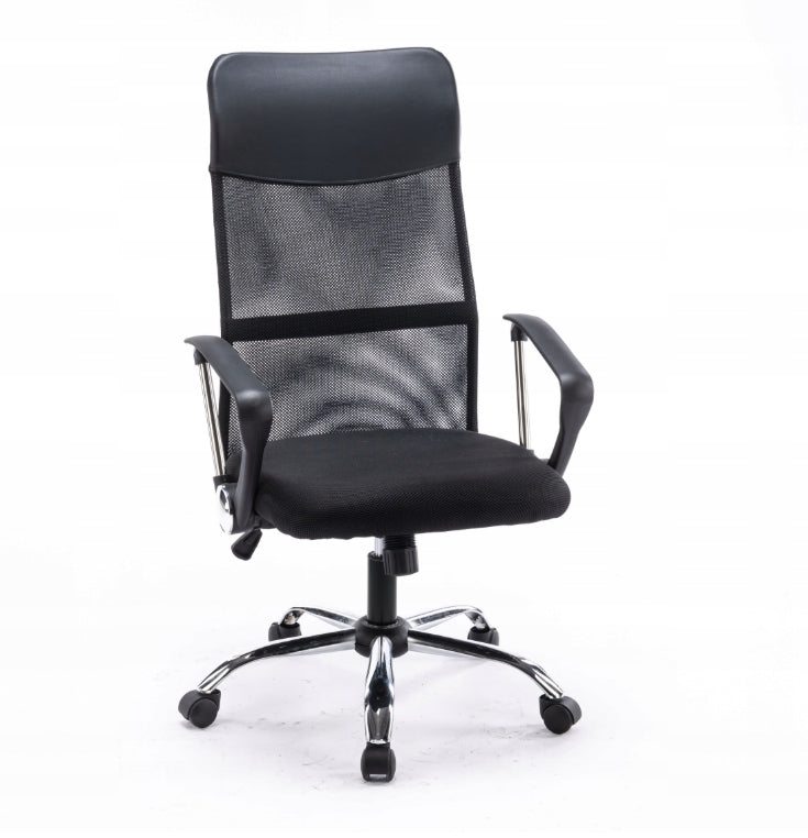Office Chair Swivel Chair Ergonomic Adjustable Black Mesh