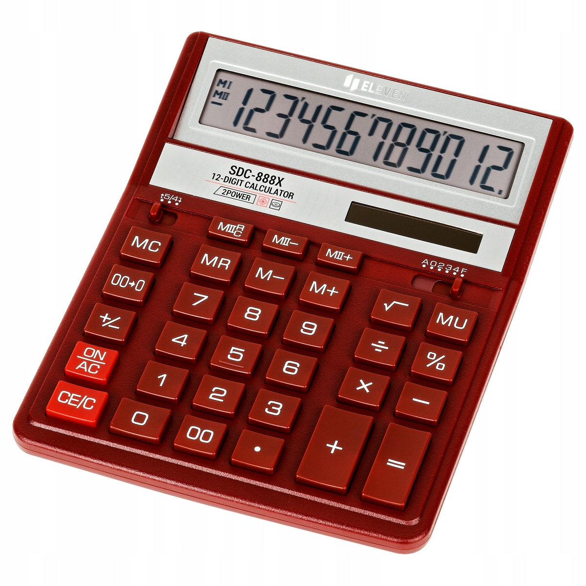 Office calculator Eleven SDC 888 XRD red large for accountant Packaging status original