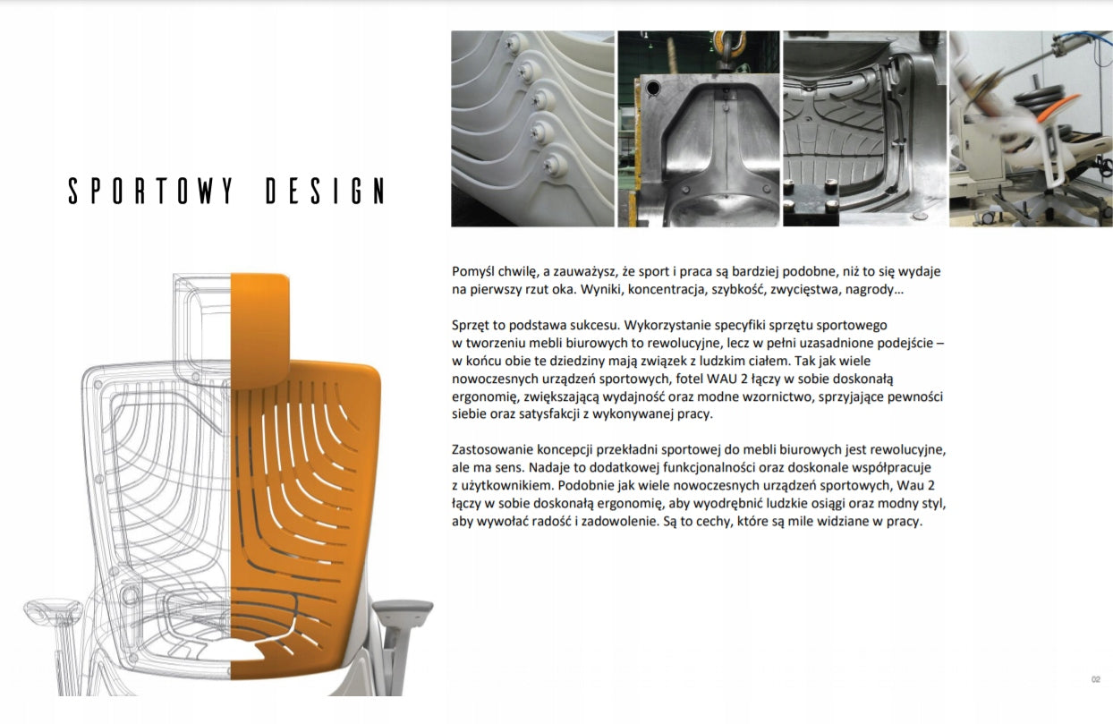 Office chair Wau 2 ergonomics office work design Brand Unique