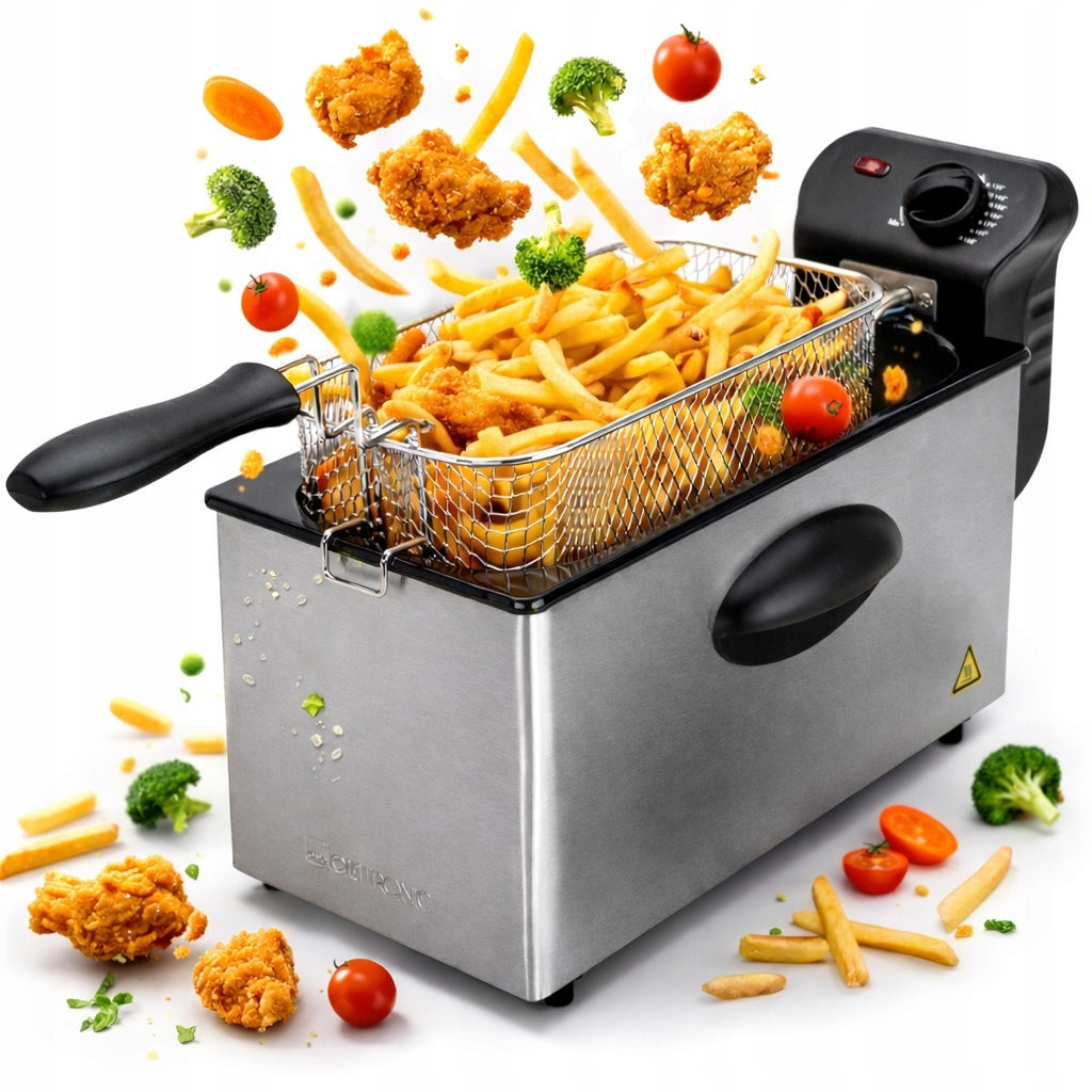 Oil Fryer Clatronic 3L Traditional for Oil 2000W powerful Thermostat