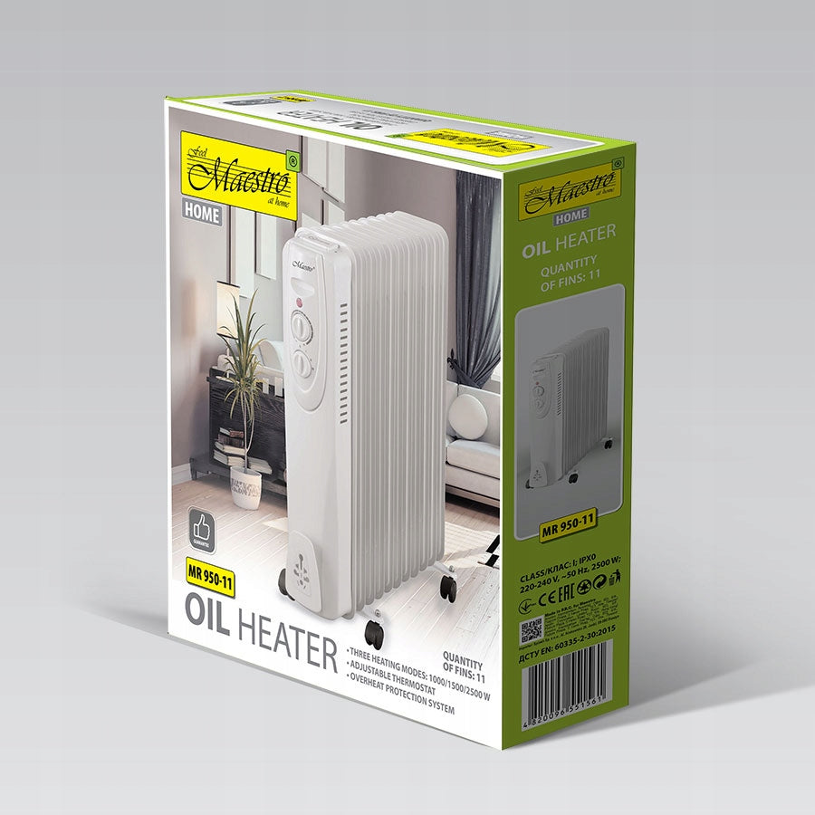 Oil HEATER Maestro 9 ribs, 2000W MR 950-9 Manufacturer code MR-950-9