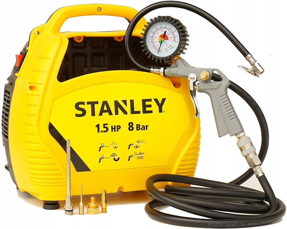 Oil-free compressor 8 bar 180 l/min Stanley Air Kit Brand Stanley