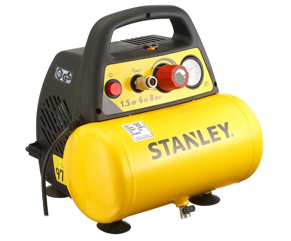 Oil-free compressor DN 200/8/6 6L 8Bar 180L/min+ accessory set Stanley Manufacturer code C6BB304STN071