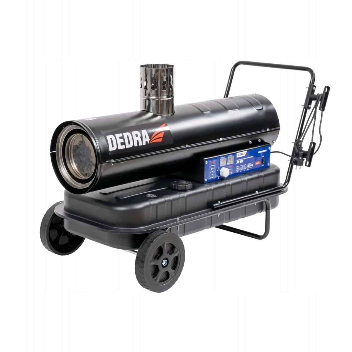 Oil heater DEDRA DED9955BTK 30kW with chimney and thermostat