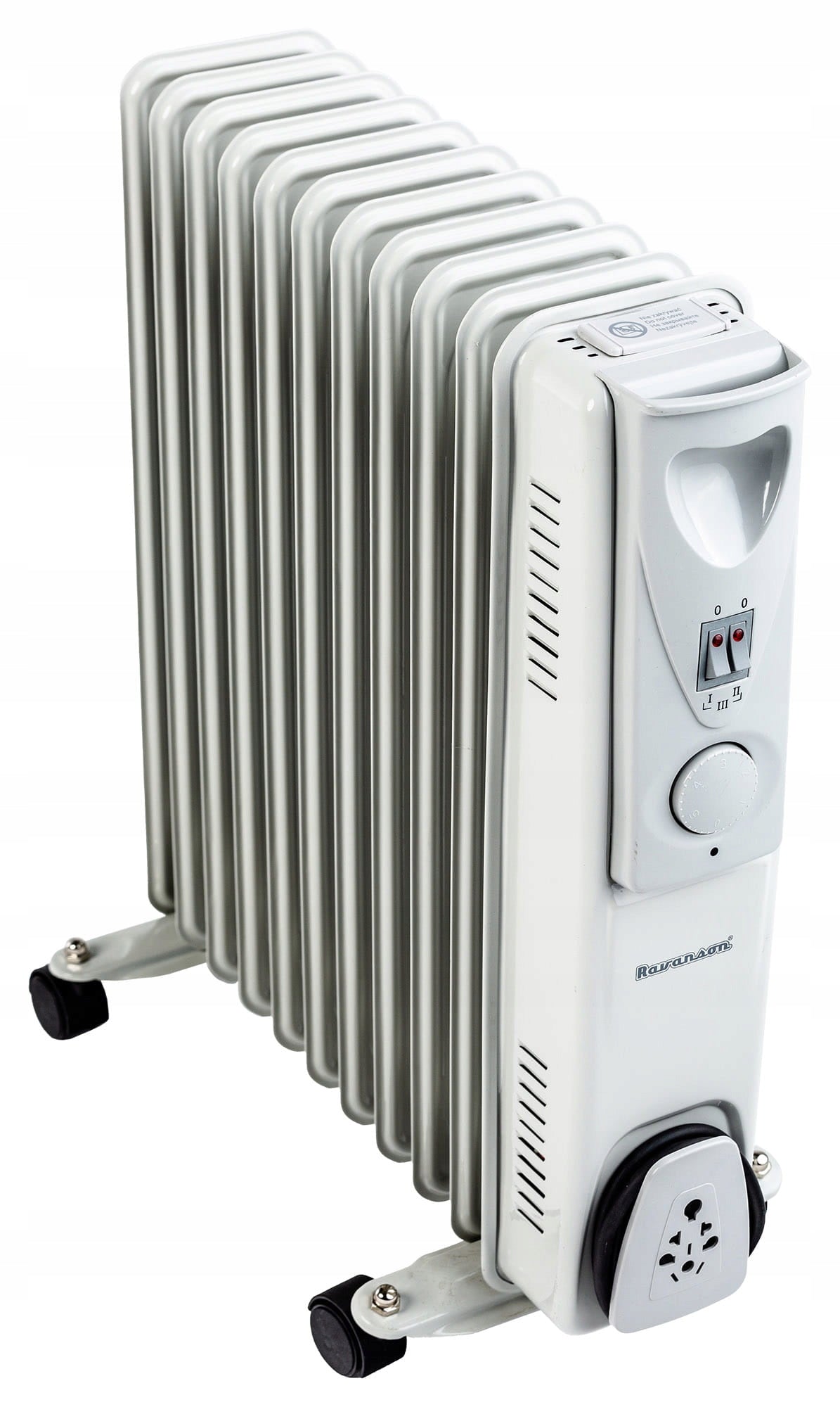 Oil heater Ravanson 11 ribs electric radiator 2500 W white