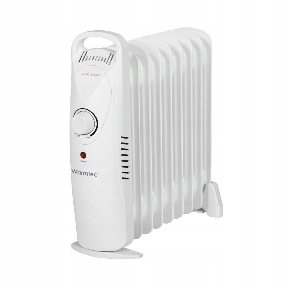 Oil heater Warmtec 800W white energy efficient quiet for home office